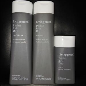 Living Proof Shampoo, Conditioner and Styling Treatment